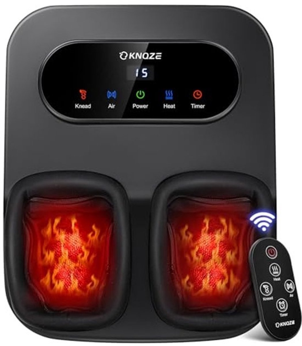 Shiatsu Voetmassageapparaat met Afstandsbediening en LCD-Touchpaneel voor Diepe Knoopmassage