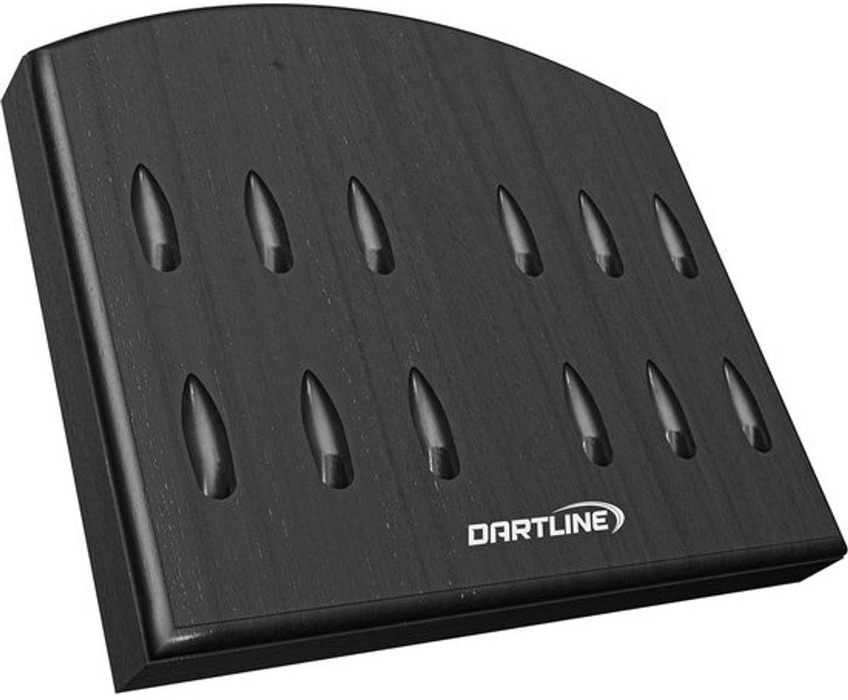 Houten dartpijlenhouder voor 12 darts | Elegante houder voor steeldarts en softdarts | Premium dart accessoires