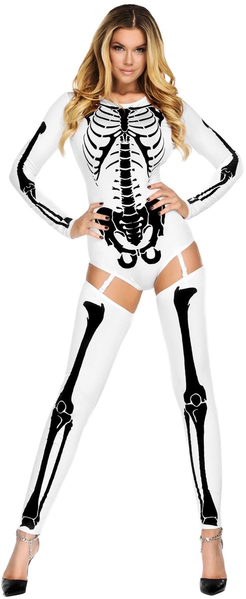 Skelet Body Wit Met Manchetten