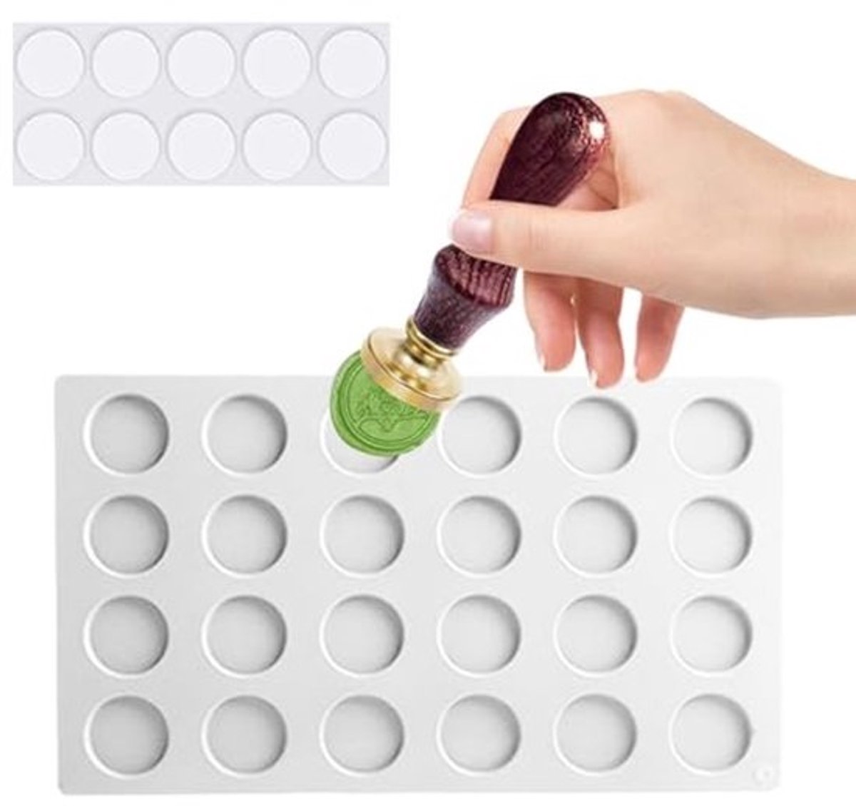 Siliconen Wax Seal Stempel Pad en Mold voor DIY Creatieve Handwerken