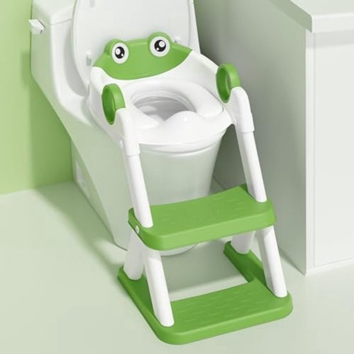 2-in-1 Potty Training Seat voor Kinderen met Spatbescherming en Anti-Slip Pad
