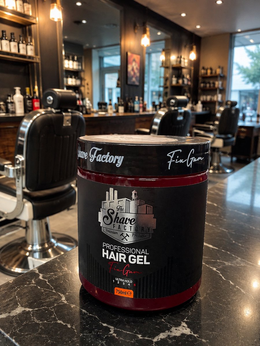 The Shave Factory - Professional Hair Gel - Fix Gum - Hold 5 - 750 ml
