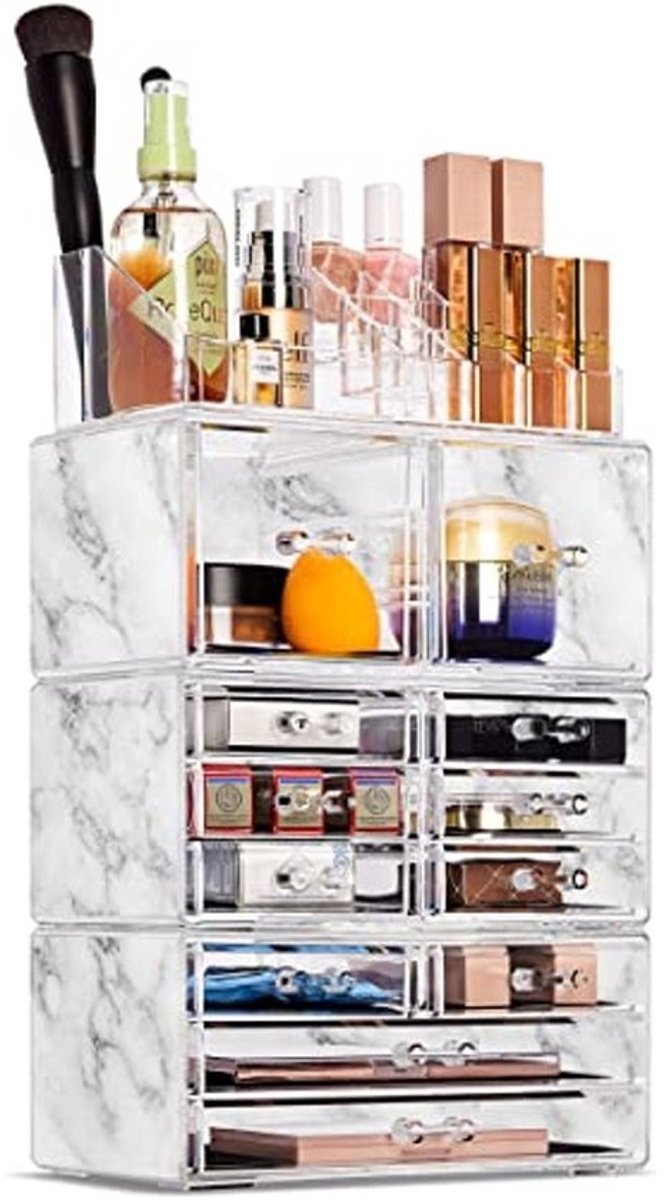 Cosmetische make-up en sieraden opbergkoffer toren display organizer - Ruimtebesparend ontwerp voor badkamer en dressoir