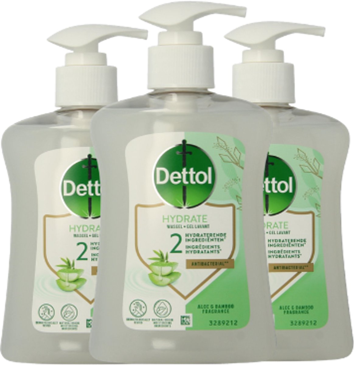 Bol.com Dettol Handzeep - Verzachtend - Aloe Vera- 250ml x3 aanbieding