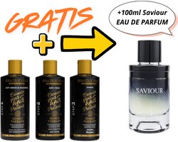 BRAZILICIOUS Honey Therapy Keratine 3 x 100ml + GRATIS 100ml GRANDEUR Saviour Eau De Parfum – Keratine Behandeling Set – Voor Uitstekende Resultaten