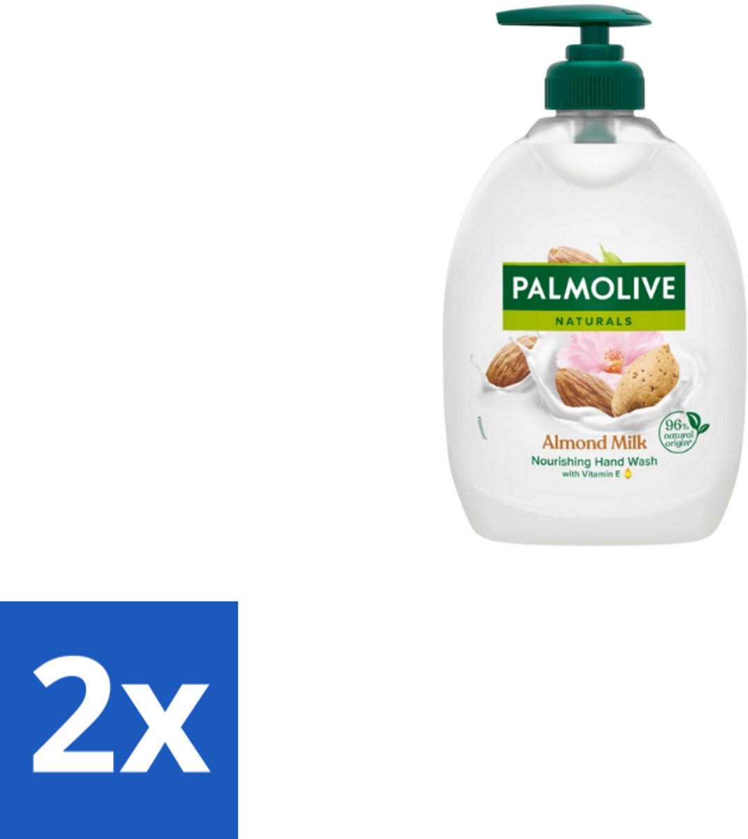 2 x Palmolive - Handzeep - Met Pomp - Almond Milk - 500ml - Handzeep - Melk - Amandel - Zeepvrij - Hydraterend