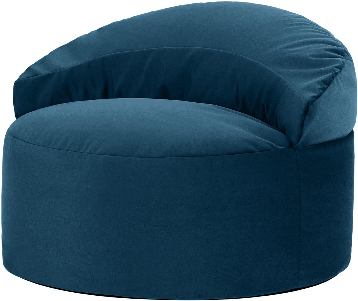 icon - Orb Zitzak Fauteuil - Fluweel - Marineblauw