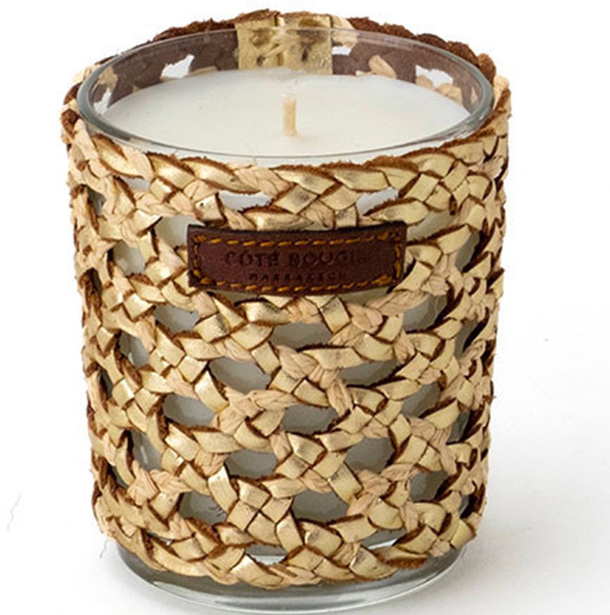 Côté Bougie Raphia Yara geurkaars Rose/oud - Medium