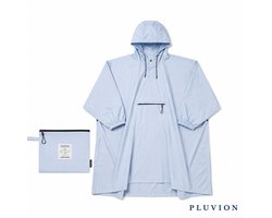 Clima Bisetti - Regenponcho Licht Blauw - Multifunctionele poncho - Zelfvouwende poncho - Poncho met opbergzak - unisex - regenponcho fiets - Poncho voor buitenactiviteiten - Lichtgewicht poncho - regenponcho herbruikbaar - regenponcho's