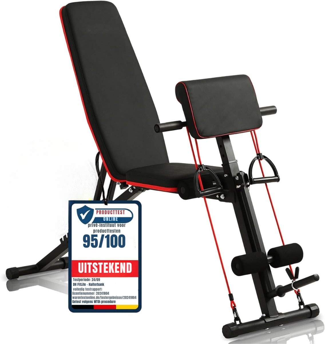 Zylo® Bench Fitness - Halterbank - Bench Press - Zwart- 173cm x 54cm x 94cm
