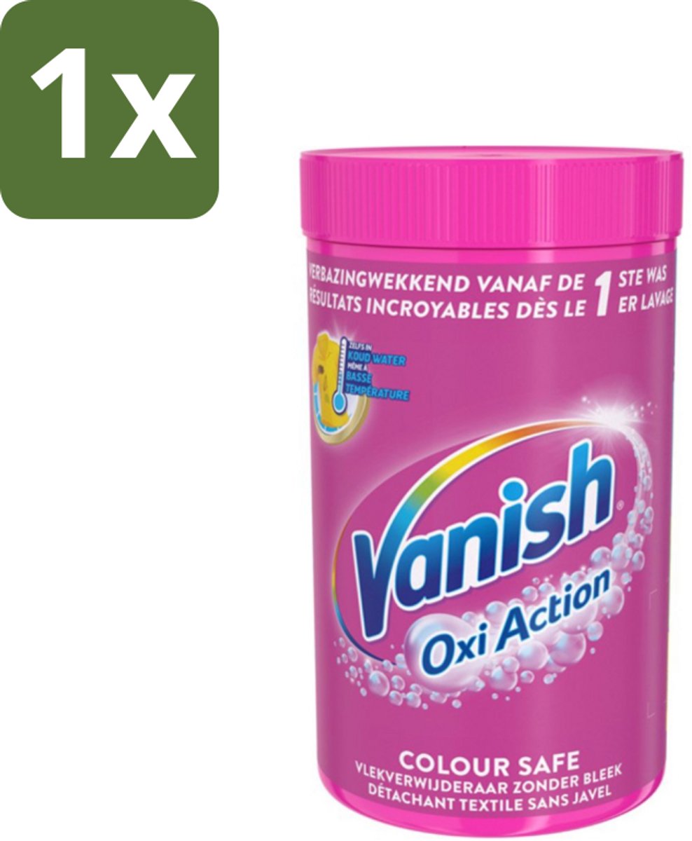 Vanish Oxi Action - Veilige Kleur - Vlekkenverwijderaar Poeder - Zonder Bleek - Gekleurde Was - 1.5 Kg - 1 stuk