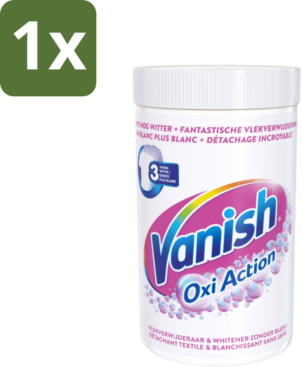 Vanish Oxi Action - Vlekkenverwijderaar Poeder - Zonder Bleek - Witte Was - 1.5 Kg - 1 stuk