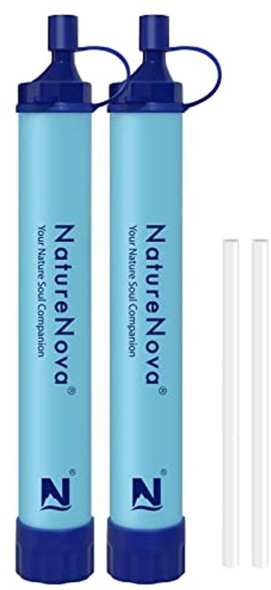 Draagbare Waterfilter Stro - Schoon Drinkwater Voor Wandelen, Kamperen & Reizen (2 Pack)