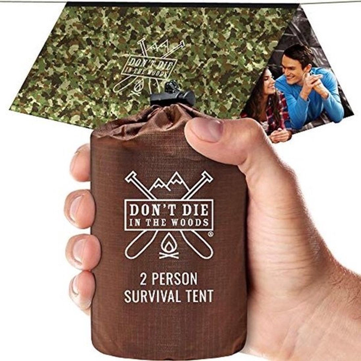 Ultralight Survival Tent voor 2 Personen - Mylar Noodonderkomen met Paracord voor Buitenavonturen