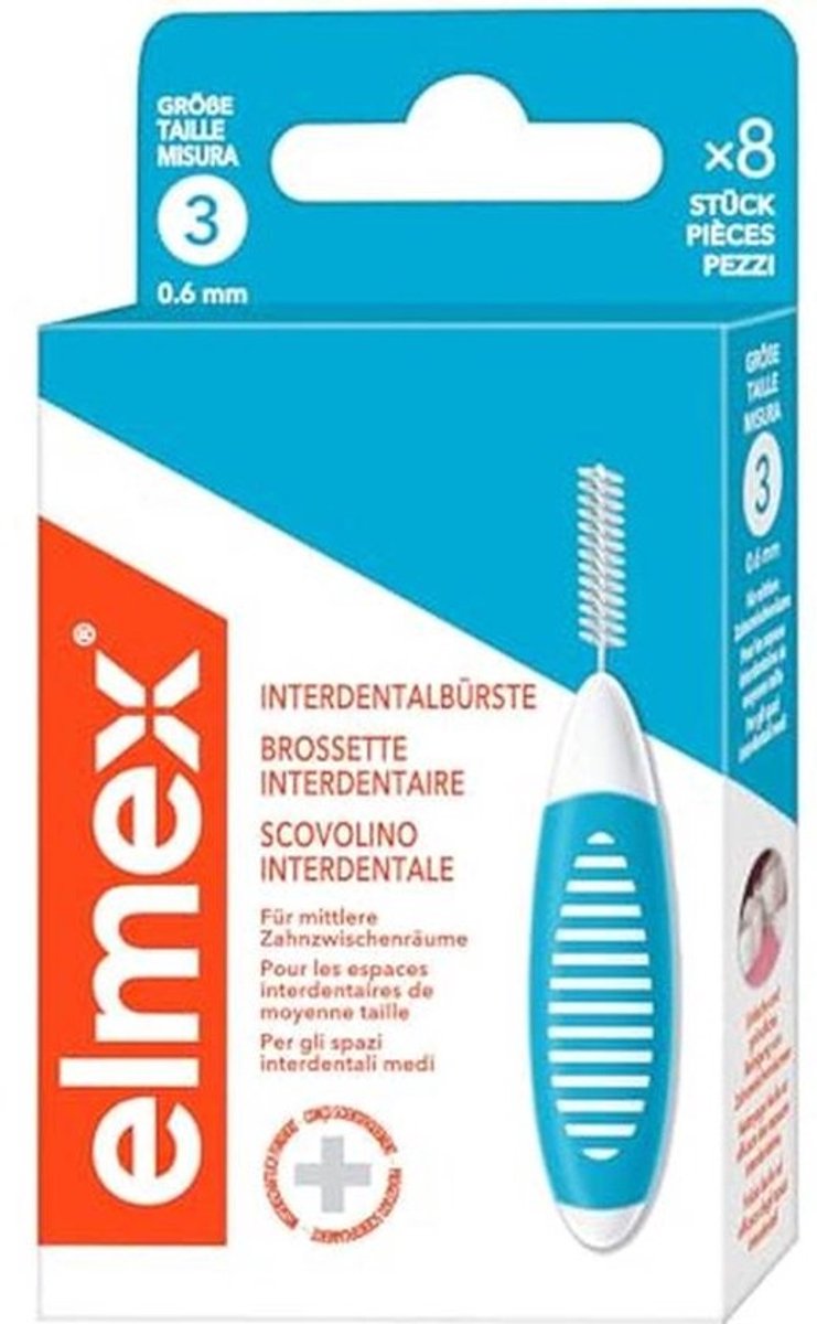 Interdentale borstels voor middelgrote ruimtes - 8 stuks
