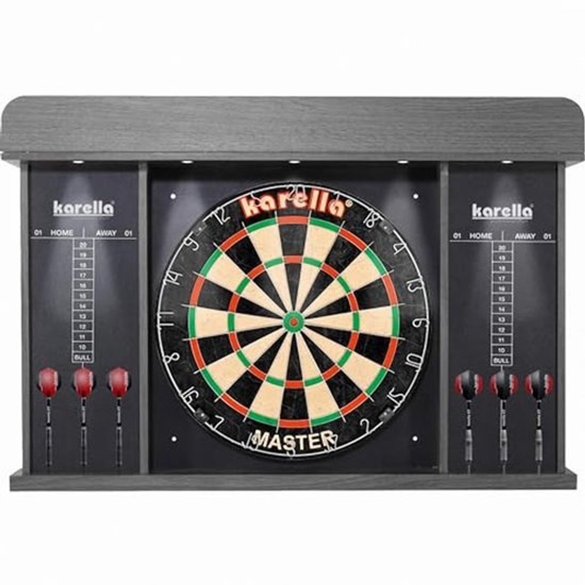 Dartbordkast met LED Verlichting en Scorebord