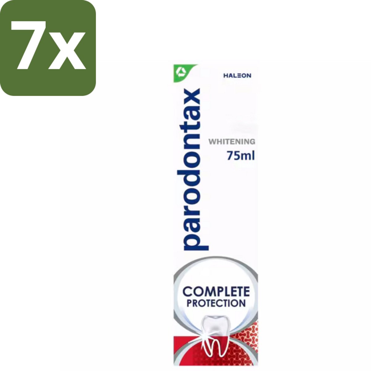 Parodontax – Complete Protection Whitening – Tandpasta tegen Bloedend Tandvlees – 75 ml - Bulkverpakking - 7 stuks