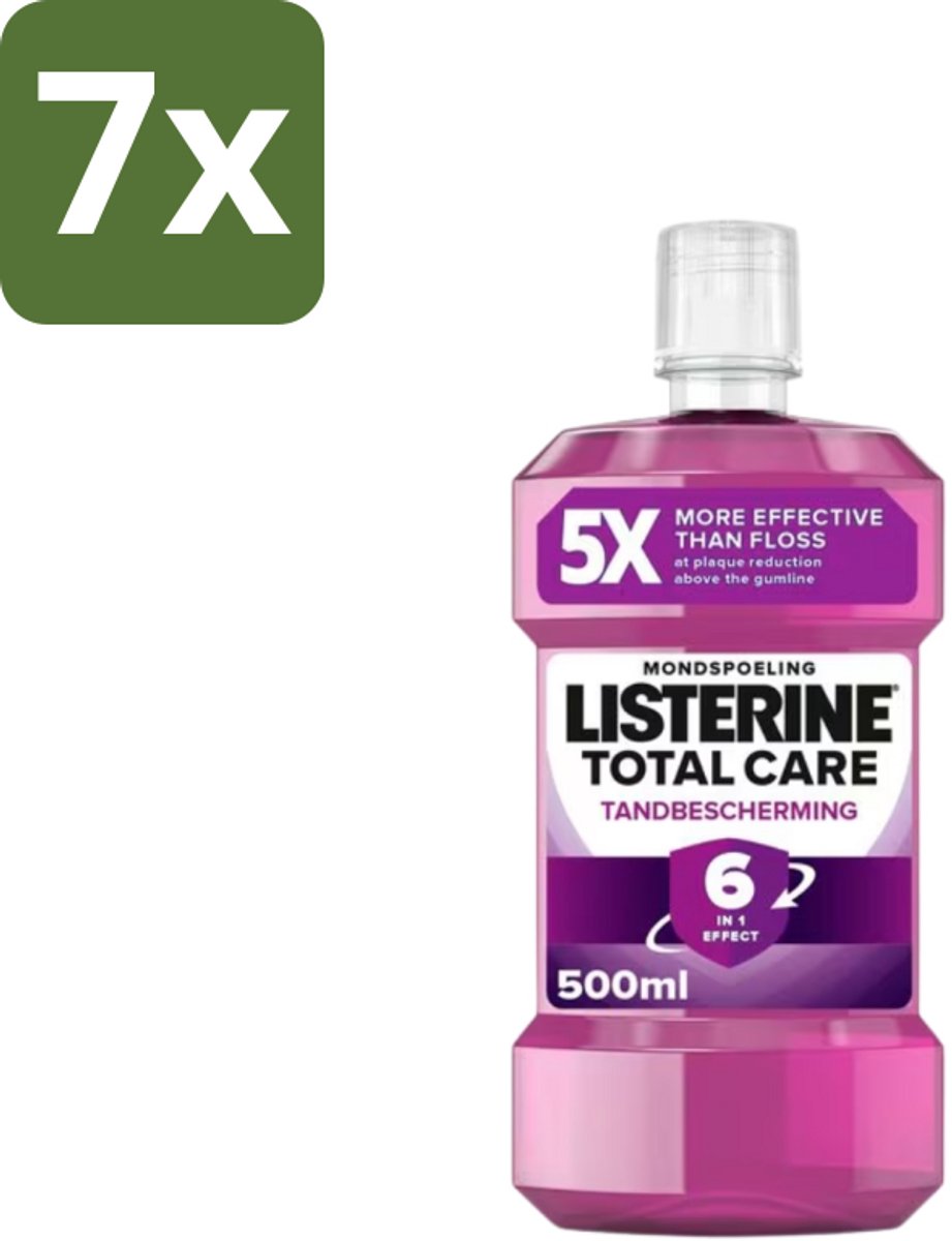 Listerine – Mondwater – Total Care – Tandbescherming – 500 ml - Bulkverpakking - 7 stuks