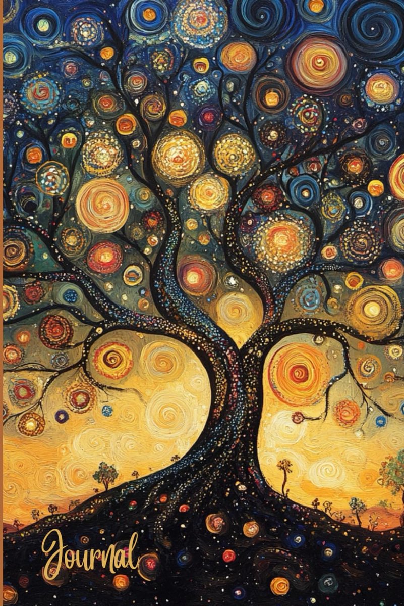 Schrijfboekje A Tree of Life - Magisch notitieboek - Zonovergoten boskunst - Perfect voor schrijven of reflectie - ShopVlot