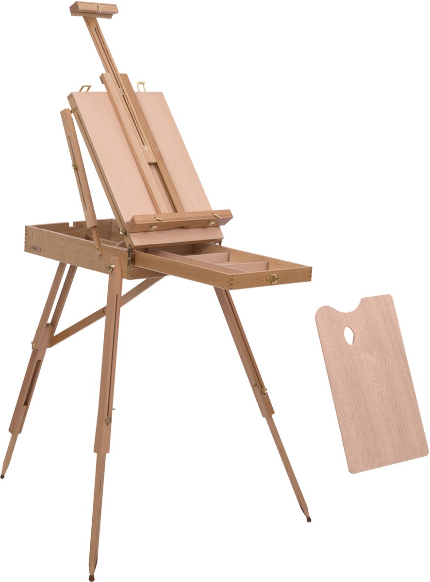 HOMCOM-ezel doos-hout-40x18x55cm-bruin