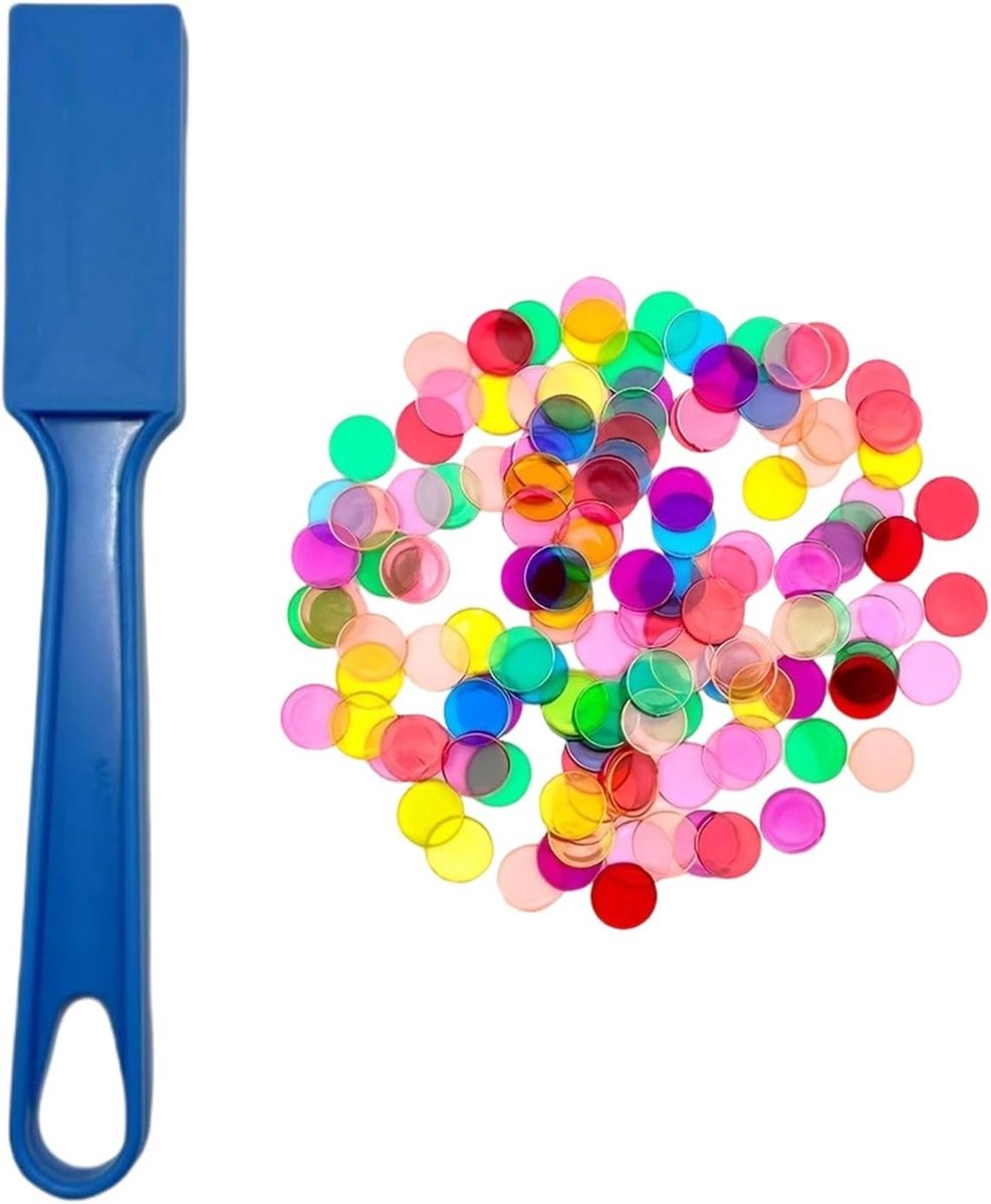 Magnetische Stok voor Bingo Spel met 100 Bingo Kaarten en Dozen voor School en Spelletjes (19 mm)