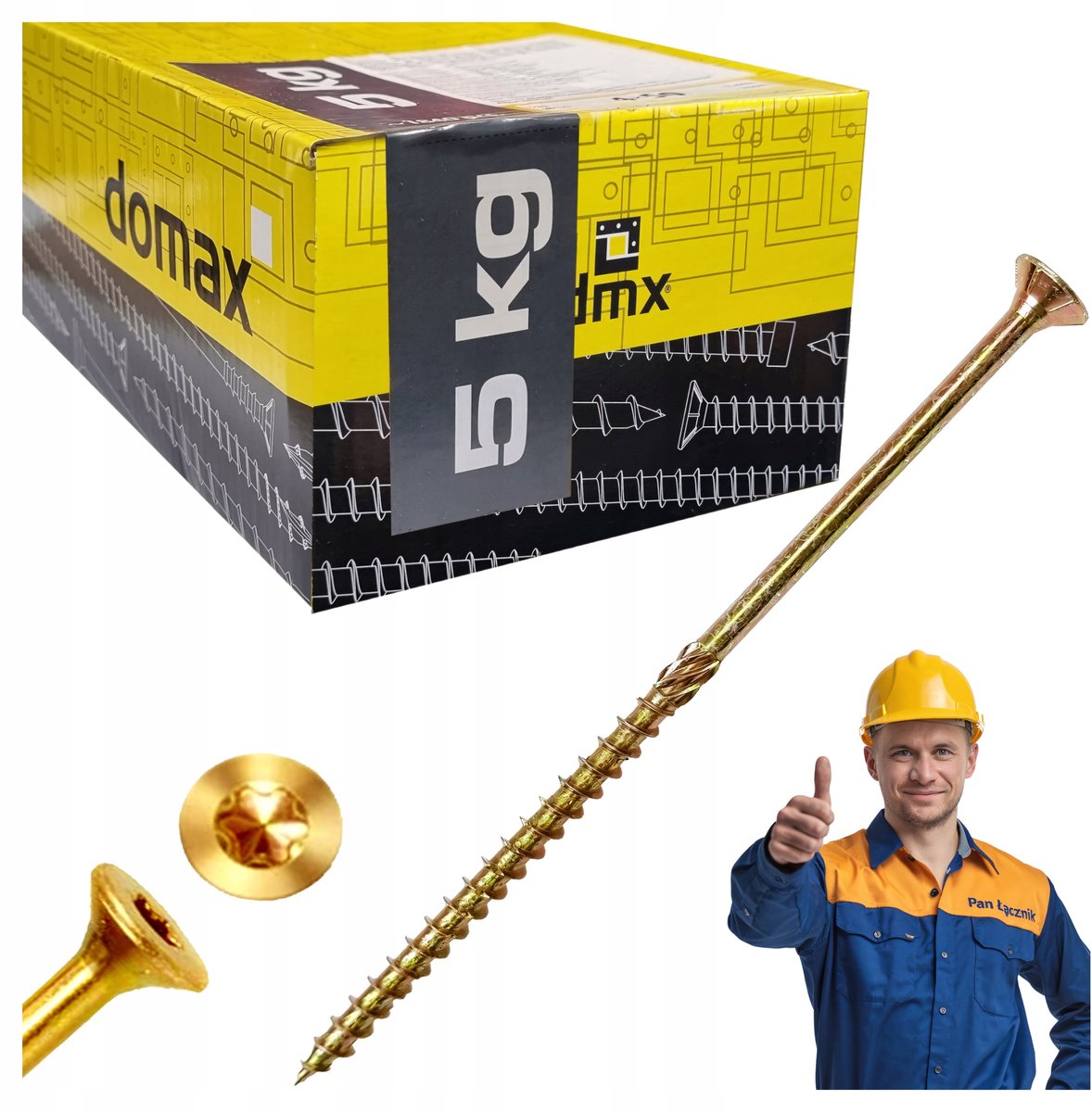 Domax Vergunningsschroeven 5x120mm Torx TX25 Verzinkt 5kg