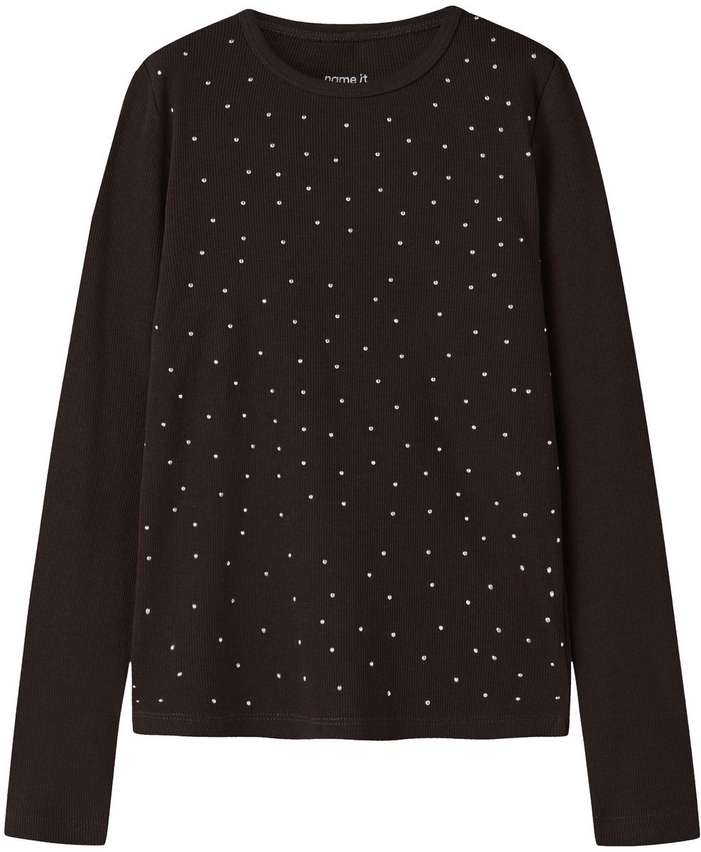 Name it T-shirt Biologisch katoen geribbelde knit