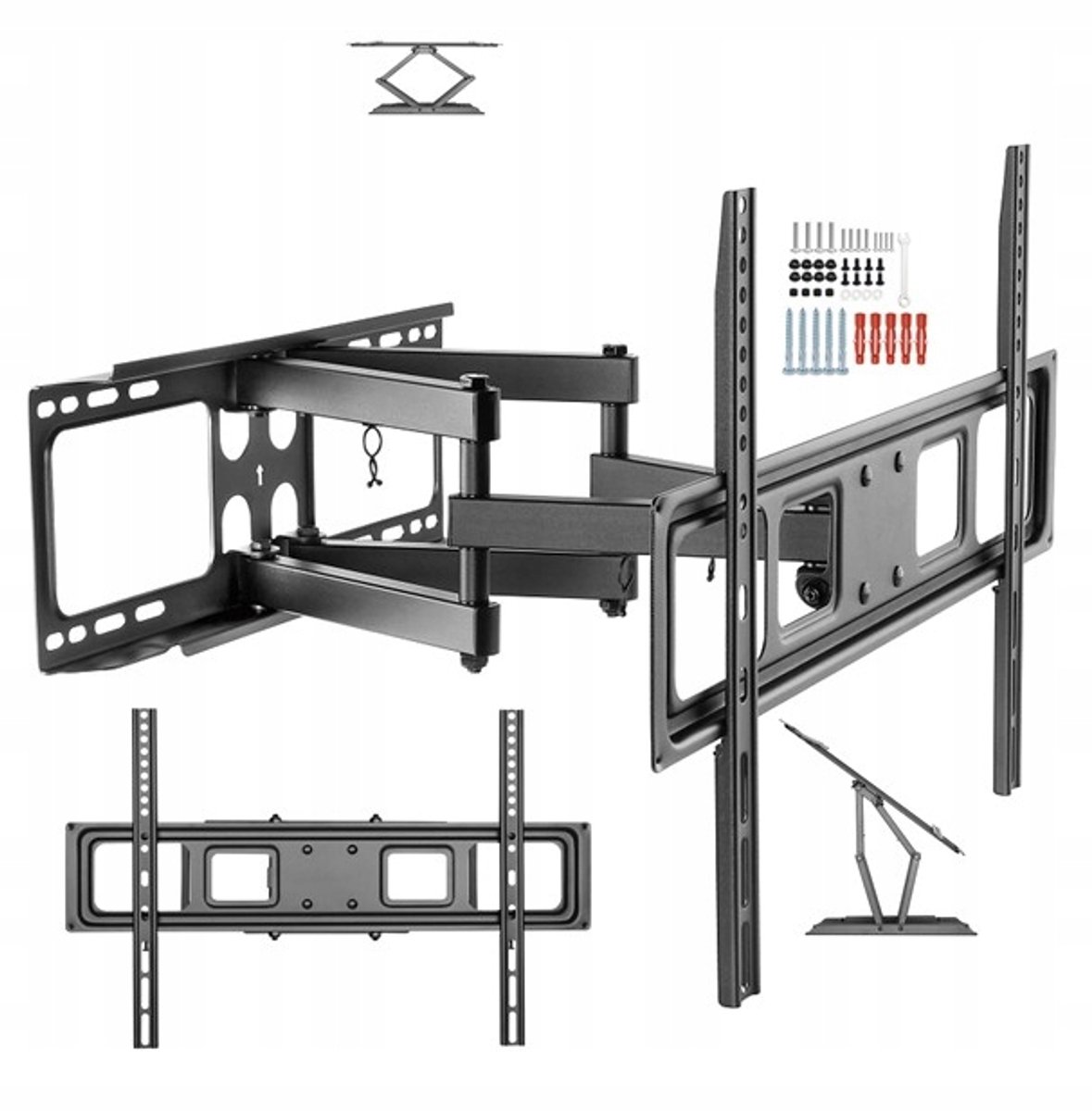 Draaibare TV Muurbeugel voor 55" TV's tot 50kg