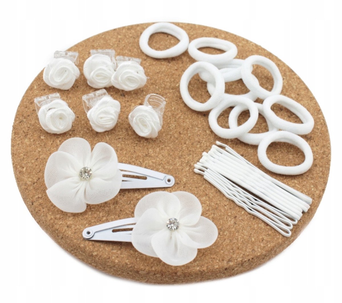 Wit Set Haaraccessoires Meisjes - 28 Stuks voor Communie