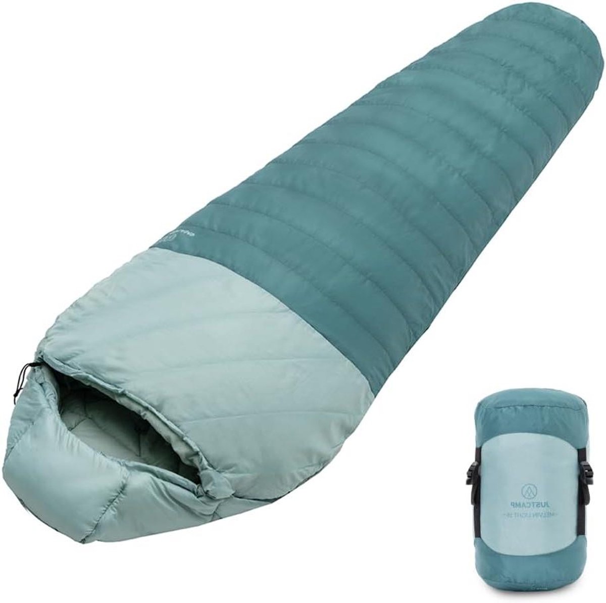 Slaapzak - Dekenmodel - Kamperen Reizen - Lichtgewicht Compact - Tot 200cm - Munt
