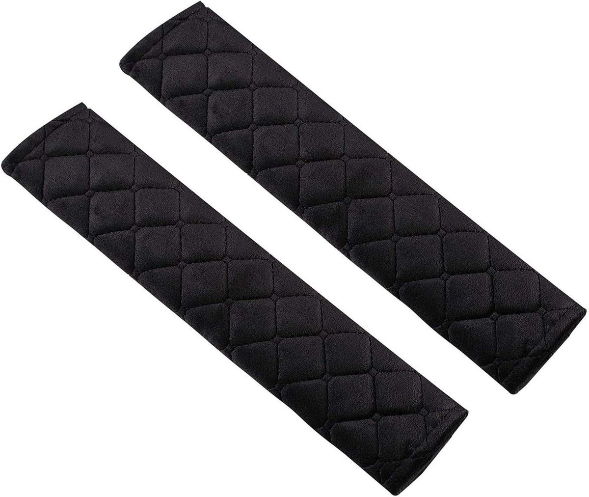 Gordel Beschermers - Riem Kussens - Comfortabel Rijden - Zachte Vulling - 2 Stuks - Zwart