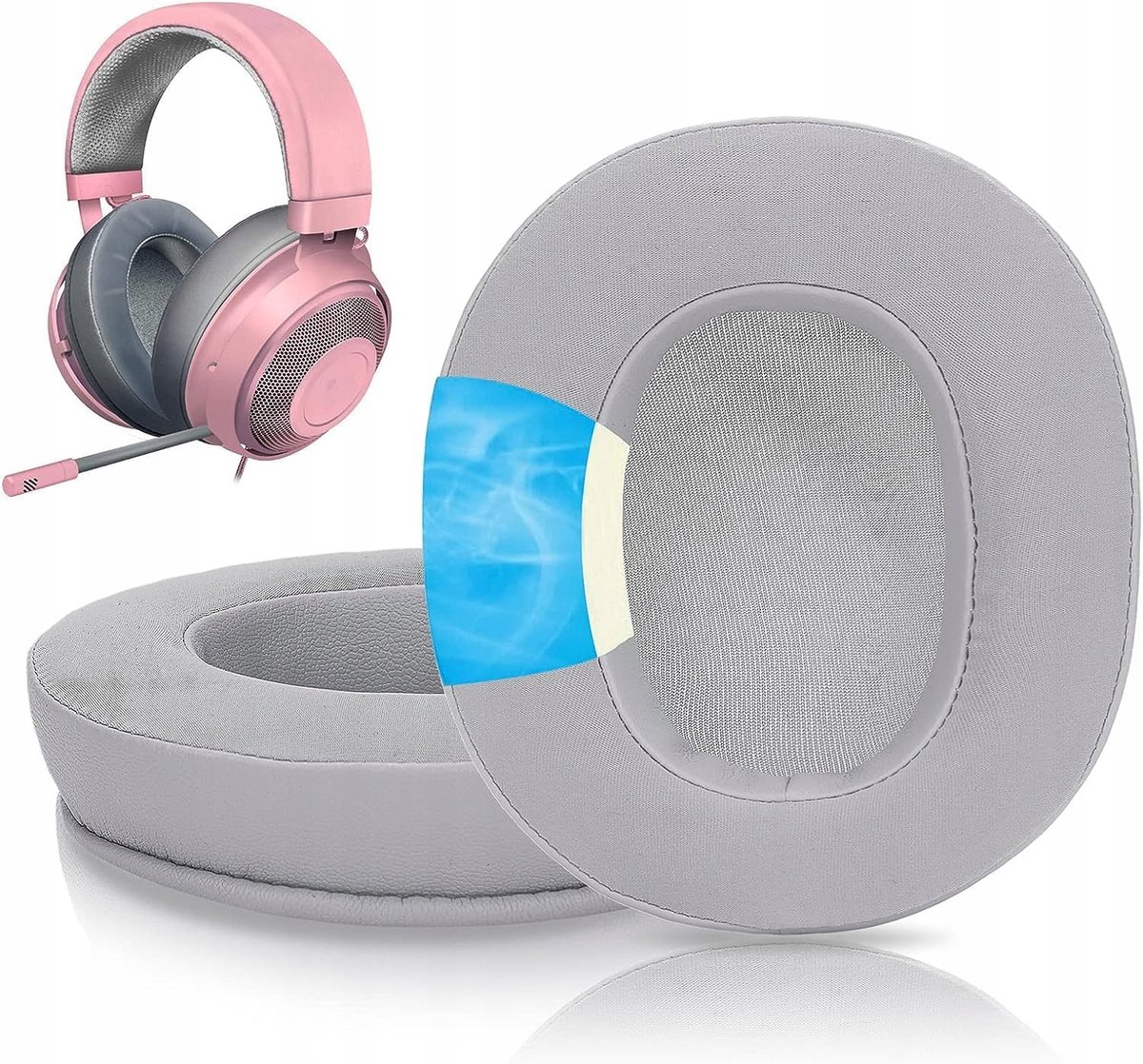 Merkloze Gel Oorkussens voor Razer Nari - Koel & Comfortabel