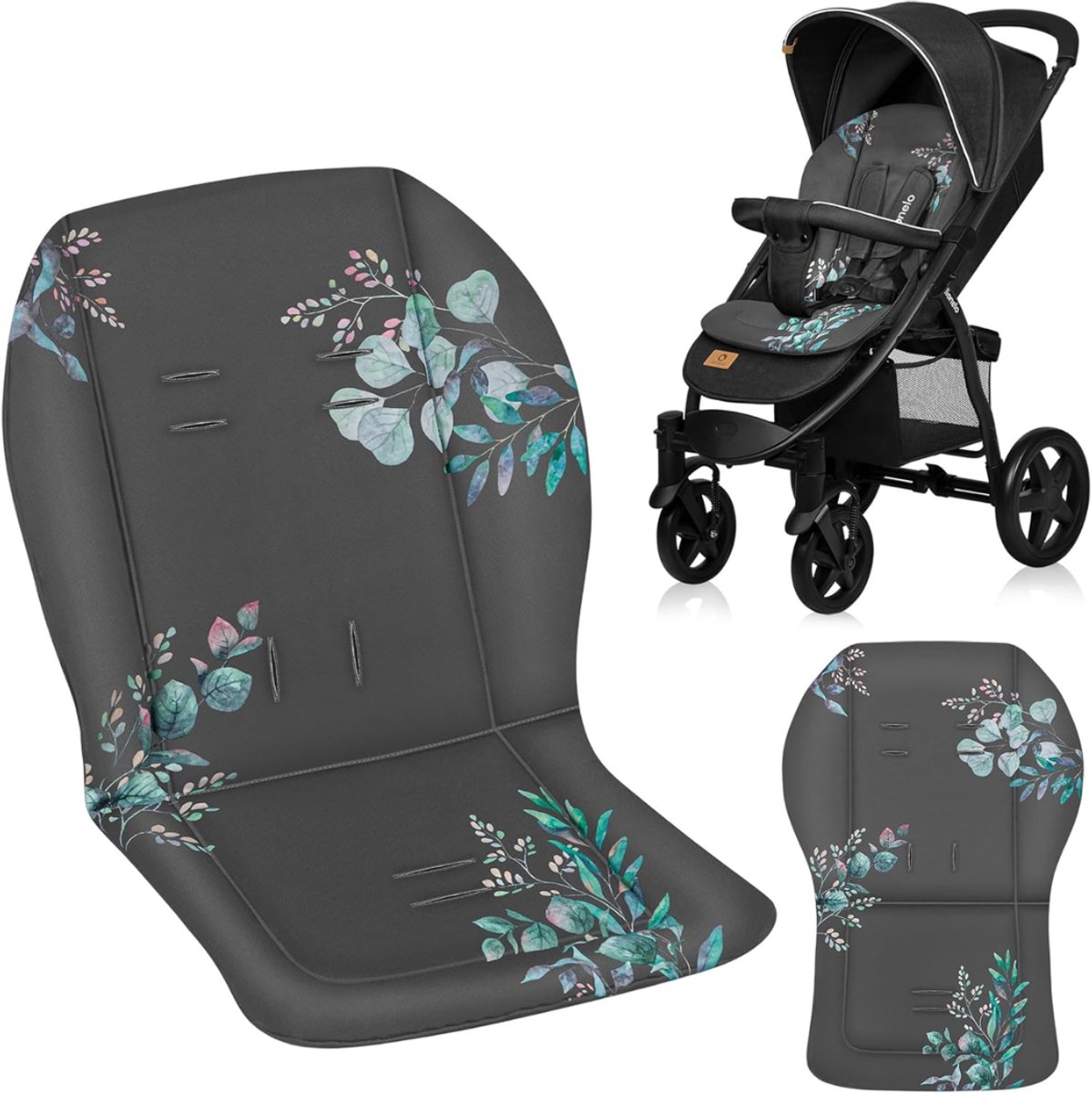 Allvia® Buggy Inlegkussens - Guggy Inleg - Buggy's - Grijs - 72cm x 1cm x 48cm