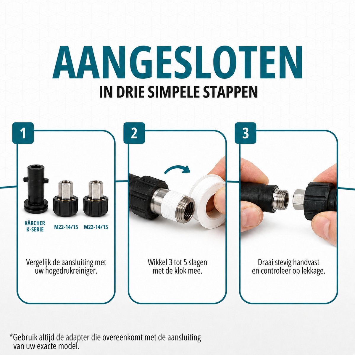 Aquila Rioolslang & Rioolrat 15 Meter voor Kärcher K2 t/m K7 - Rioolreinigingsset met Pistool-/Lansaansluiting of M22-14/15 - Hogedrukreiniger Accessoires - Rioolontstopper - WC Ontstopper met Hoge Druk - Roterende & Voorwaartse Kop – foto 8