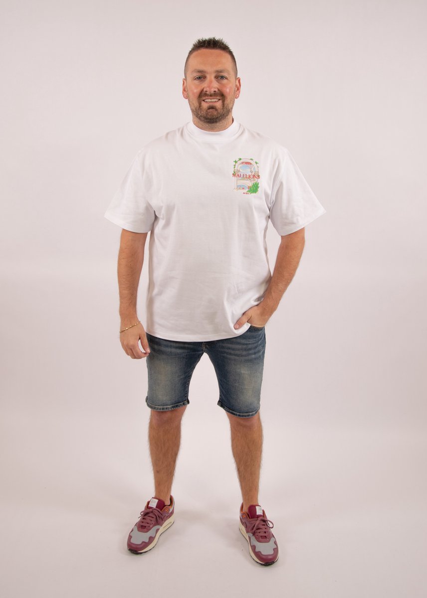 Malelions Washed Denim Short