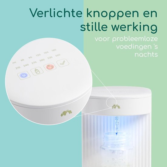 Flessenmaker Baby - Flessenwarmer Dispenser - Snelle Flesbereiding - Precieze Temperatuur - 11 Liter Reservoir - Wit — afbeelding 2