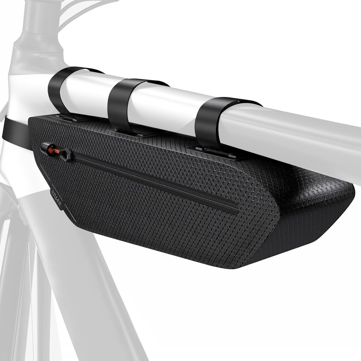 Fietsframe Tas 1.8 L, Waterafstotende Driehoek Tas voor Racefiets, Onderbuis Tas, Fietsaccessoires, Zwart