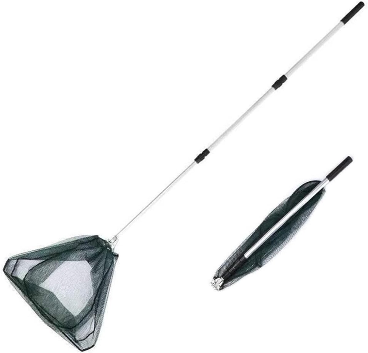 Compacte Vouwbare Visnet voor Karpervissen, Telescopisch 150CM, Ideaal voor Buitenactiviteiten en Visaccessoires