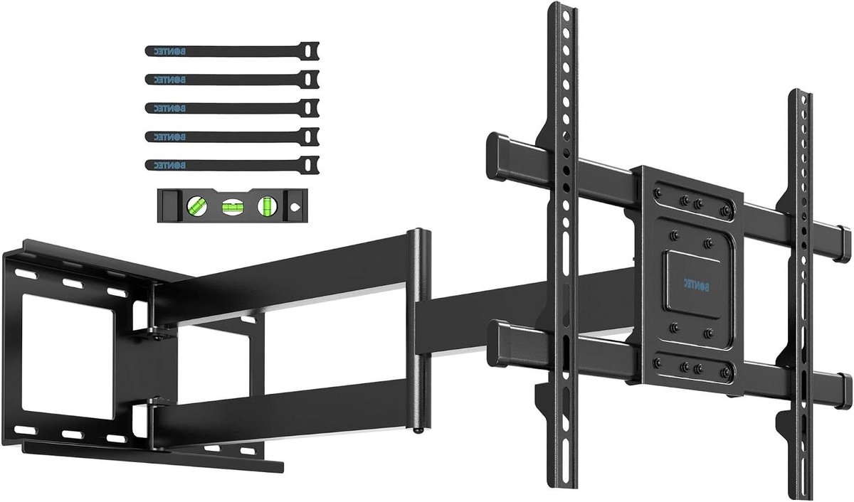 TV Muurbeugel - Draaibare Steun - Optimale Kijkhoek - Extra Lange Arm - 850 mm - Zwart