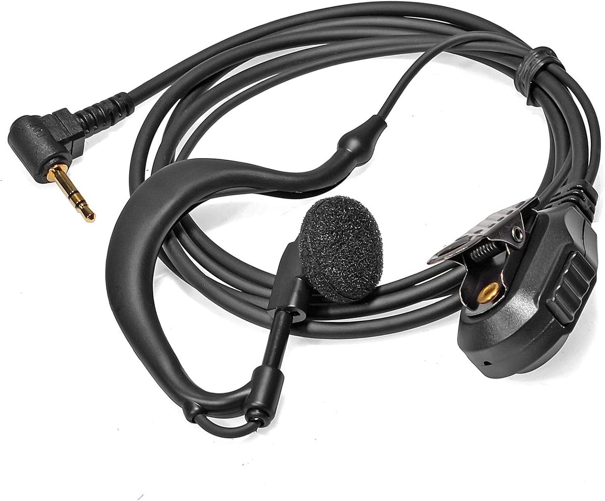 Draadloze oortjes met microfoon en 2.5mm aansluiting voor walkie talkies, compatibel met Motorola TLKR T60 T61 T62 en HYT TC-320, ideaal voor communicatie en outdoor gebruik