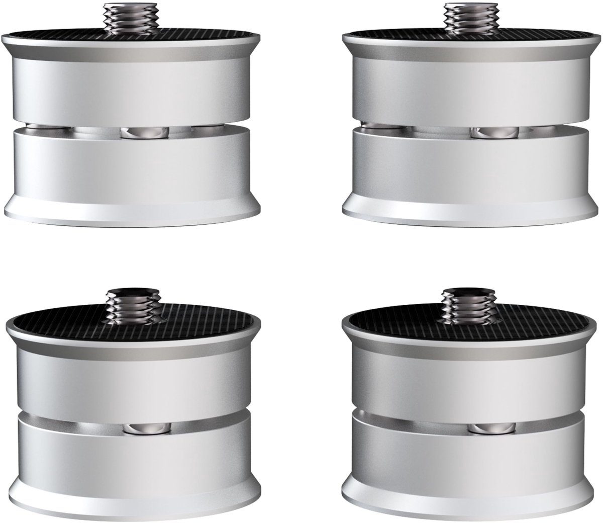 Solidchoice - Hifi Trillingsdempers Aluminium Schokdempers voor Audioapparatuur 39x24mm