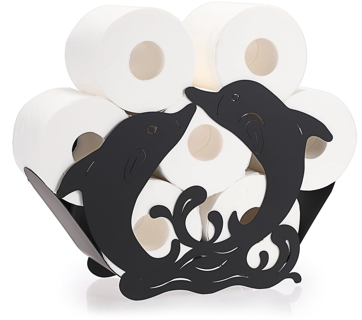 Solidchoice - Vrijstaande Toiletpapier Houder met Dolfijn Design
