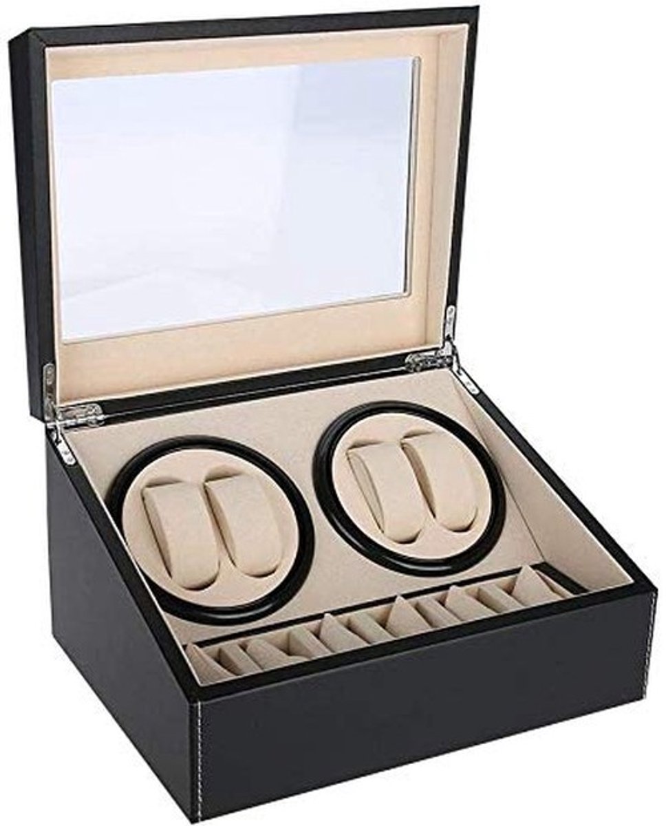 Solidchoice - Mechanische Horloge Winder met 6 Opbergvakken