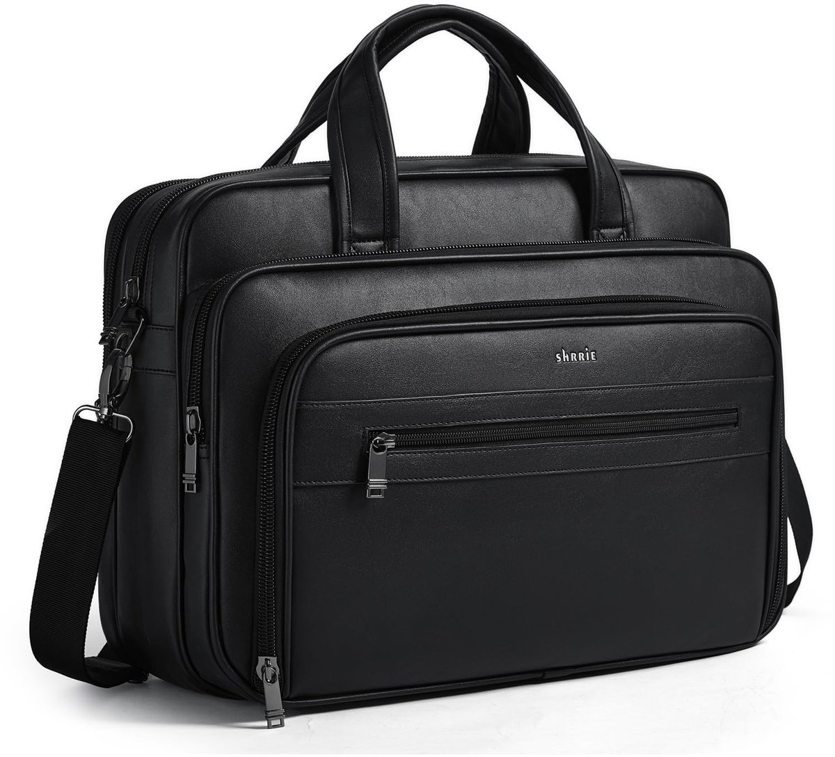 Solidchoice - Lederen Messenger Bag voor Laptop tot 17 Inch