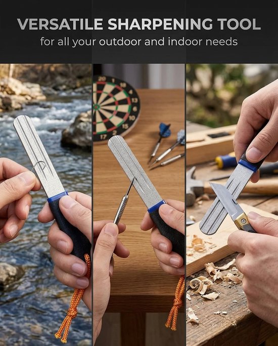 Praktische diamantfeile voor het slijpen van visserijhaken, ideaal voor outdoor vissers en hengelsportaccessoires — afbeelding 5