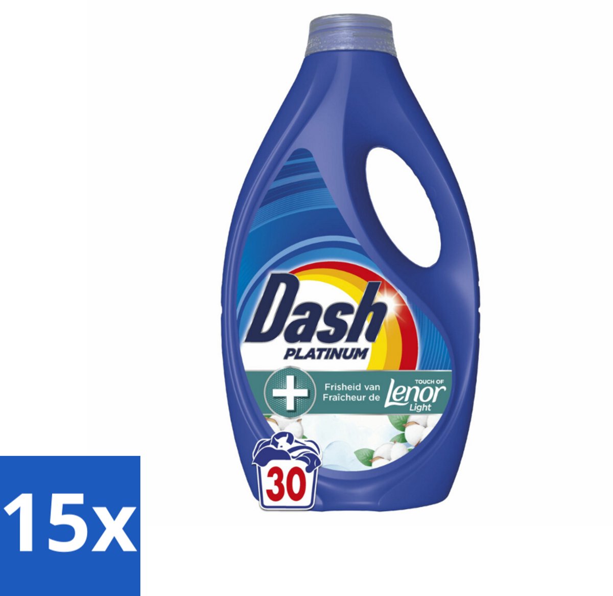 Dash – Wasmiddel – Katoen Fris – 1350 ml - Bulkverpakking - 15 stuks