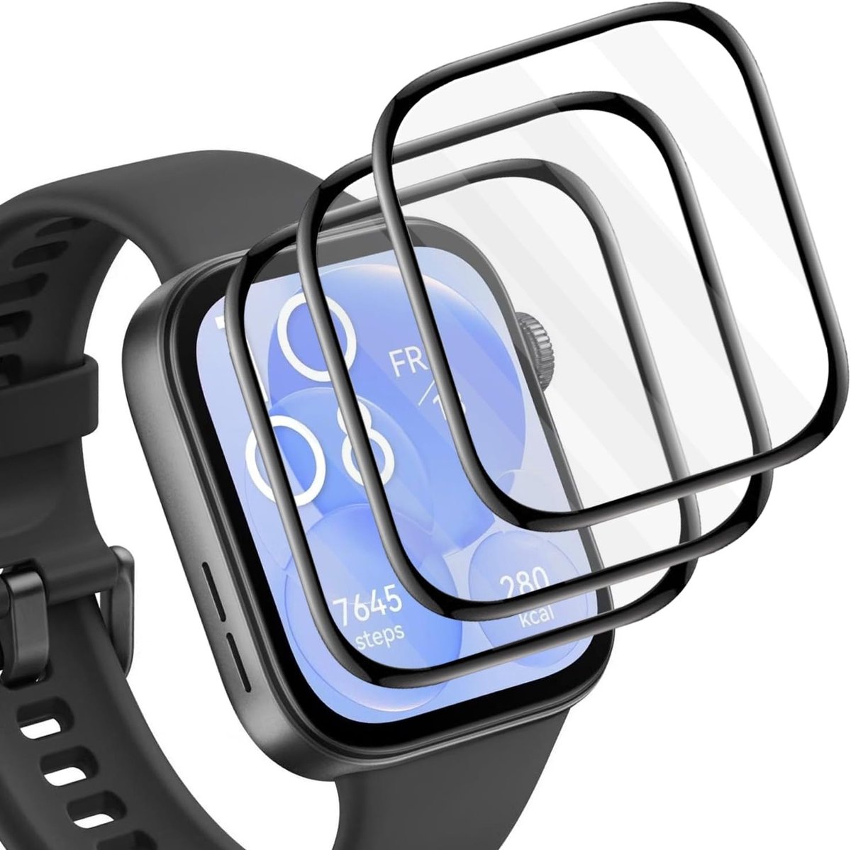 Hoogwaardige Tempered Glass Screen Protector voor 44 mm Smartwatch - Bescherming, HD Film, Krasbestendig