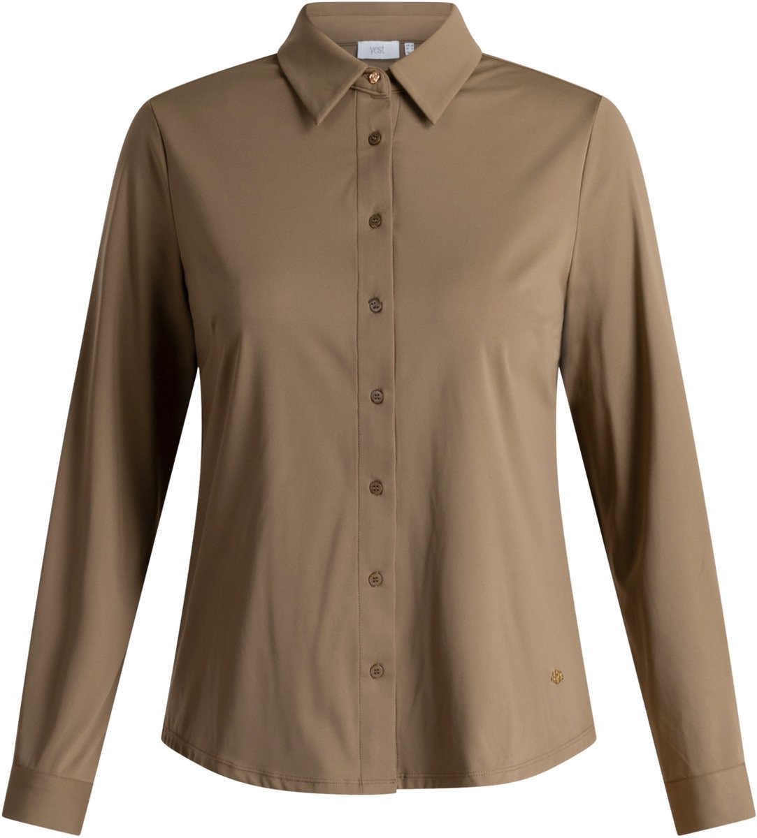YEST Ofira Essential Tops - Grey Olive - maat 48