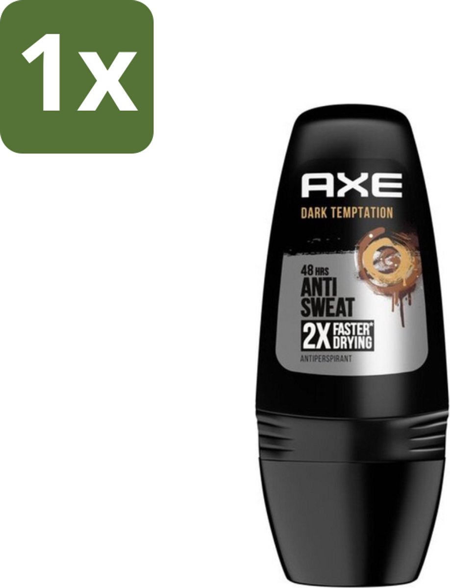 1 x Axe - Deodorant Roller - 48hrs Anti Sweat - Dark Temptation - Anti-transpirant - 50 ml - 48 Uur Bescherming - Antitranspirant Roller - Deodorant Roller - Zweetbestendig - Geur