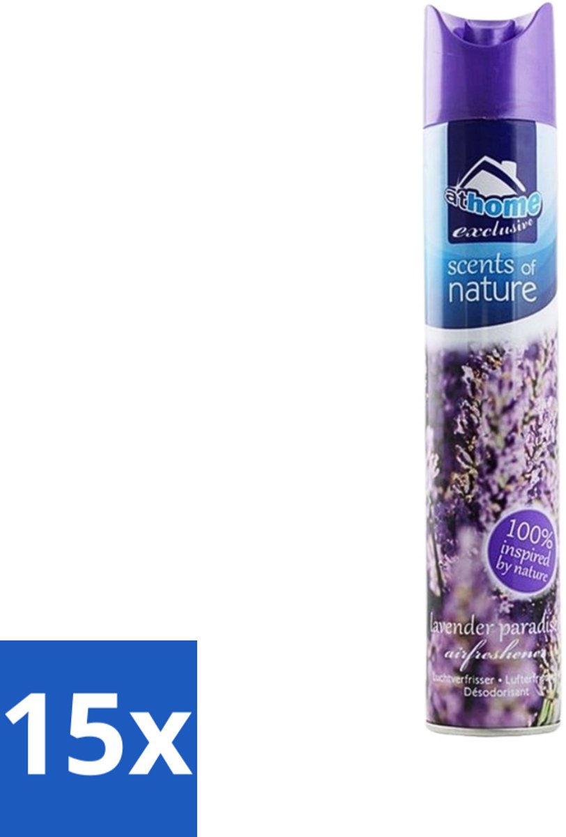 At Home - Scents Of Nature - Luchtverfrisser - Geïnspireerd Door Natuur - 400 ml - Bulkverpakking - 15 stuks